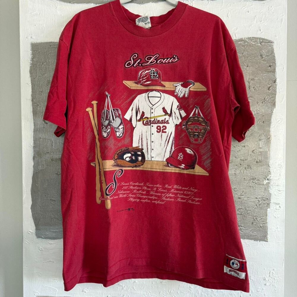 Vintage rare Nutmeg 1992 St Louis Cardinals 100 Yr Anniv. Embroidered